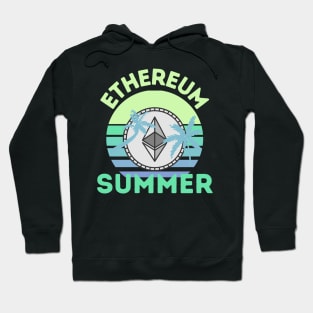 Ethereum Summer Retro Sunset Hoodie